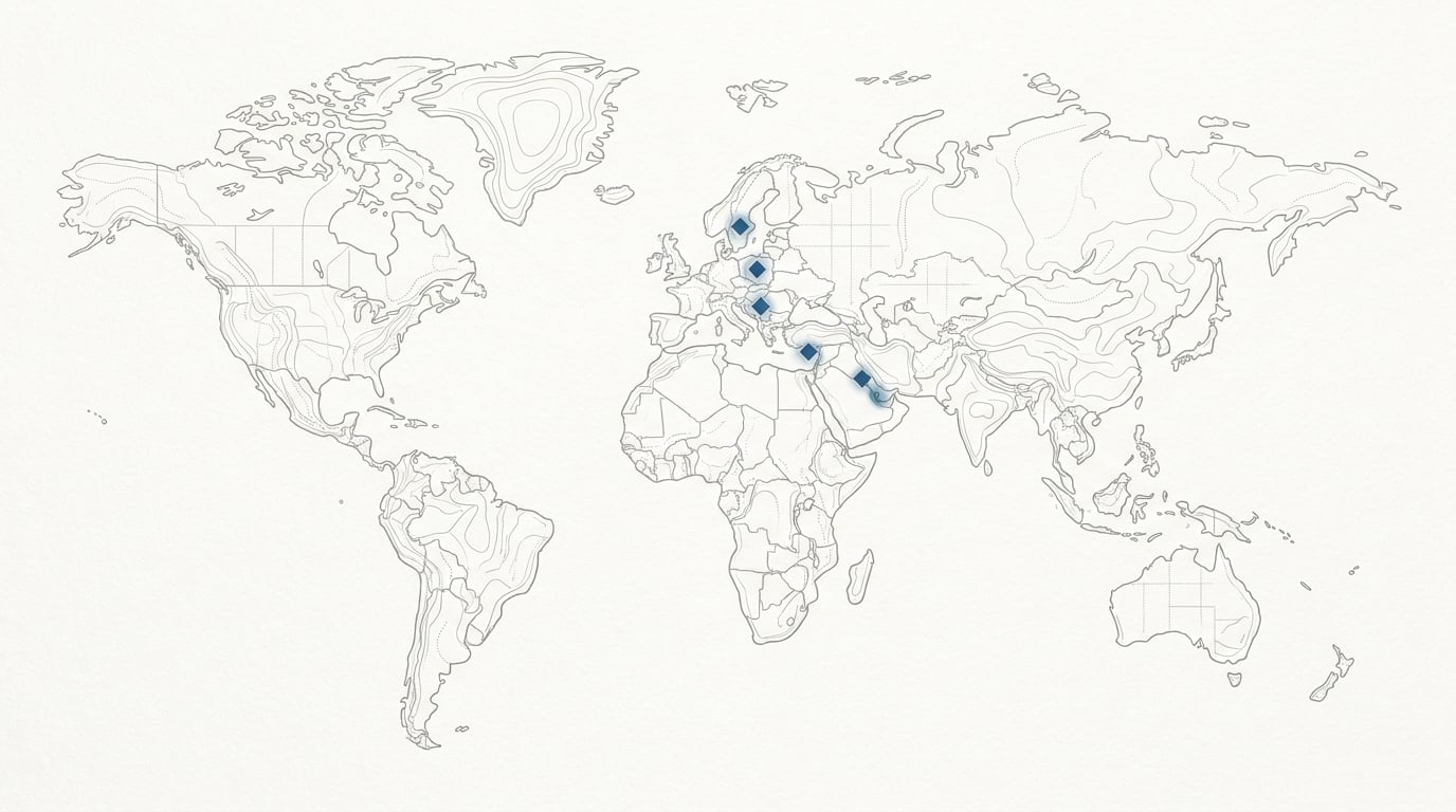 Malom Invest international presence across Cyprus, Sweden, Poland, Middle East, and Serbia
